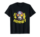 Angry Monkey King Gorilla Face Funny Graphic Men Women Kids T-Shirt