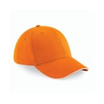 Beechfield Athleisure 6 Panel Cap - keps - Orange/White - One Size