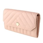 Ted Baker Selbet Quilted Envelope Large Fold Purse Wallets Mid-Pink