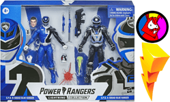 Blue Ranger Twin Pack - Power Rangers SPD - Hasbro 6 inch Lightning Collection