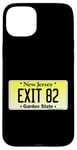 Coque pour iPhone 15 Plus Sortie 82 de plaque d'immatriculation New Jersey NJ GSP Parkway