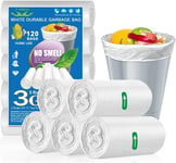 OKKEAI 120 Count 10 Litre Small Pedal Bin Bags for Bathroom Waste Paper Bin Mini