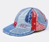 Polo Country Denim & Supply Ralph Lauren Patchwork Authentic Baseball Cap Blue