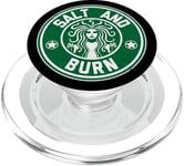 Salt and Burn: ghost hunter supernatural spirit PopSockets PopGrip for MagSafe