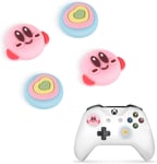 Thumbsticks Pour Ps4 Controller Et Pour Ps5 Controller,Cute Anime Thème Silicone Joystick Grips Caps Accessoire Pour Xbox Series X/S, Xbox One, Switch Pro Manette,4 Pcs-Orbes Roses