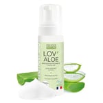 Mousse Nettoyante Bio Lov'Aloe - Aloe Vera, Glycérine, Protéines de Riz - 99,6% d'ingrédients naturels - Fabriquée en France - 150ml - Propos'Nature