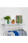 Wall Mounted Metal Clothes Shelf Garment Shop Display Rack 80cm