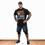 STAR CUTOUTS John Cena SC4158 Silhouette en Carton Grandeur Nature avec Mini Champion de Lutte Professionnel Noir