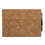 Microsoft Surface Pro 4 / 5 / 6 / 7 - Slim magnetisk læder cover - Brun