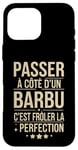 Coque pour iPhone 16 Pro Max Barbe Barbu Humour idée Cadeau Barbu Homme Père