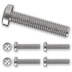 4 x M8 20mm Philips Bolts Screws + Washers for Samsung Televisions & Monitors for Flat or Tilt Wall Mount Bracket - Fixing Fasteners Installation (Also fits LG PANASONIC SONY TOSHIBA BUSH HITACHI)