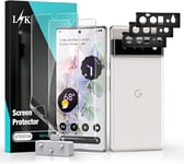 [2+3 Pièces] Protection Écran Pour Google Pixel 6 Pro 5g Avec 2 Pièces Protection Écran + 3 Pièces Caméra Protecteur - Antichoc Anti Rayure Empreintes Digitales De Support Film Protection - Noir