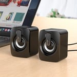 Haut-parleur d'ordinateur 4D Surround Sound Mini Subwoofer pour ordinateur portable PC Téléphone Bluetooth Compatible Haut-parleur