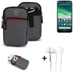 Belt bag + headphones for Nokia 2.3 Phone case