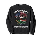 Half African Half American USA Flag South Africa Sweatshirt