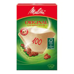 Melitta Kaffefilter 100 ubleket 40-pakk