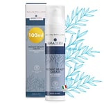 AMADERM Instant Beauty Men 100ml Crème Visage Homme 3en1 - Creme Homme Anti-Rides, Hydratant et Anti-Fatigue à l'Acide Hyaluronique et aux Poudres Soft Focus pour une Peau Parfaite