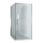 CABINE DE DOUCHE PAROI DE DOUCHE 75x75 H185 CM VERRE OPAQUE ANGULAIRE ALABAMA