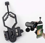 Jevogh Adaptateur Photo pour Télescopes, GR36 Support de Fixation pour Support de Clip pour téléphone cellulaire, Compatible avec Les Jumelles Lunette astronomique de visée