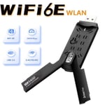 AX5400M USB Wifi6E Adapter 2.4G&5G&6GHz USB 3.0 Wifi 6-mottagare Black