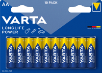 LUNA VARTA BATTERI LONGLIFE POWER AA LR06 10PK