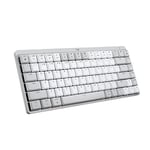 Logitech MX Mechanical Mini pour Mac Clavier Sans Fil Illuminé, QWERTZ Allemand - Pale Grey