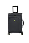 IT Luggage 8 Wheel Maxspace Cabin Case Charcoal/ Lime Charcoal Small