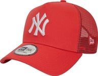 New Era New Era League Essentials Trucker New York Yankees Cap 60435246 Czerwone Osfm