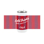 Retro Cola Soda Can Drinking Flask with Straw - Travel Mug Gift