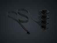 Corsair Premium Individually Sleeved PSU Cables Pro Kit, Type 5, Gen 5 -virtalähteen kaapelisetti, musta