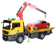 Bruder Man Tgs Tow Truck With Bruder Roadster Toy