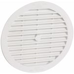 Nicoll - Grille de ventilation en applique 43cm² ronde pour tuyaux fibre ciment d 125 blanc 1BC135 - Blanc