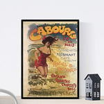 Nacnic Poster vintage. Affiche Publicité Casino de Paris Cabourg. Format A3 sans cadre