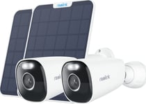 Kamera Ip Reolink Reolink 2X Argus Series B340 Batteriwifi + 2X Solarpanel Weiß