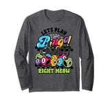 Bingo Player Cat Lover Lets Play Bingo Right Meow Gambling Long Sleeve T-Shirt