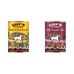 Lily's Kitchen Pâtée pour Chien Adulte au Poulet & Dinde - Chicken & Turkey Casserole (6 x 400g) & Pâtée pour Chien à la Viande Sauvage Wild Campfire Stew 6 x 400 g - Lot de 6