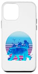 Coque pour iPhone 12 mini Ours feu flamme force bleu pouvoirs mystique désert