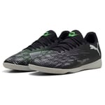 PUMA Mixte Future 8 Play IT Chaussure de Football, Black Silver-Fluo Green, 40.5 EU