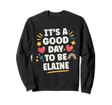 ELAINE Personalized Retro Girls Custom ELAINE Name Sweatshirt