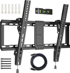 TV Wall Bracket for Most 37-82 Inch LED LCD Plasma Flat Curved Tvs, Tilt TV Wall