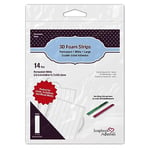 Scrapbook Adhesives by 3L 3D Adhesive Foam Strips, Mousse, White, Taille L