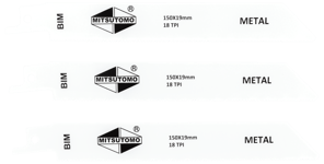 Mitsutomo Tigersågblad metall 150 mm 3-pack