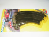 Micro Scalextric G106 2x 45° Courbe Circuit de Course Automobil 1:64