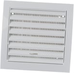 150x150mm Grille de Ventilation avec Moustiquaire - Grille D'aération Réglable - Plastique ABS Blanc