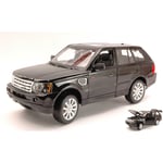 RANGE ROVER SPORT 2006 BLACK 1:18 Burago Auto Stradali Die Cast Modellino