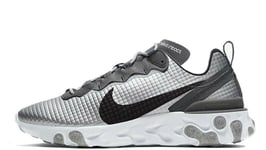 Nike Element React 55 PRM Quilted Grids UK 9.5 EUR 44.5 Metallic Sliver CI3835