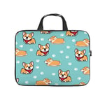 Neoprene Sleeve Laptop Handle Bag Handbag Notebook Case Cover,Animal Seamless Dog Pattern Pug Cartoon Portable MacBook Laptop/Ultrabooks Case Bag Cover 12 Inch