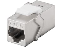 Wentronic Goobay Cat 6A Keystone 2X Rj45 Modulær Kobling, Stp Skjermet - Kobling For Tilkobling Av To Konf. Nettverkskabler (90866)