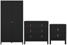 Tvilim Tvilum Madrid 3 Piece 2 Wardrobe Set - Black