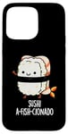 Coque pour iPhone 15 Pro Max Jeu de mots amusant Sushi A-Fish-Cionado